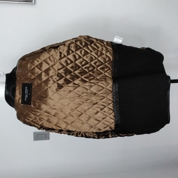 Men's MacMor lined leather coat, size large - Picture 6 of 9